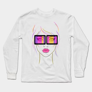 Fashionable girl Long Sleeve T-Shirt